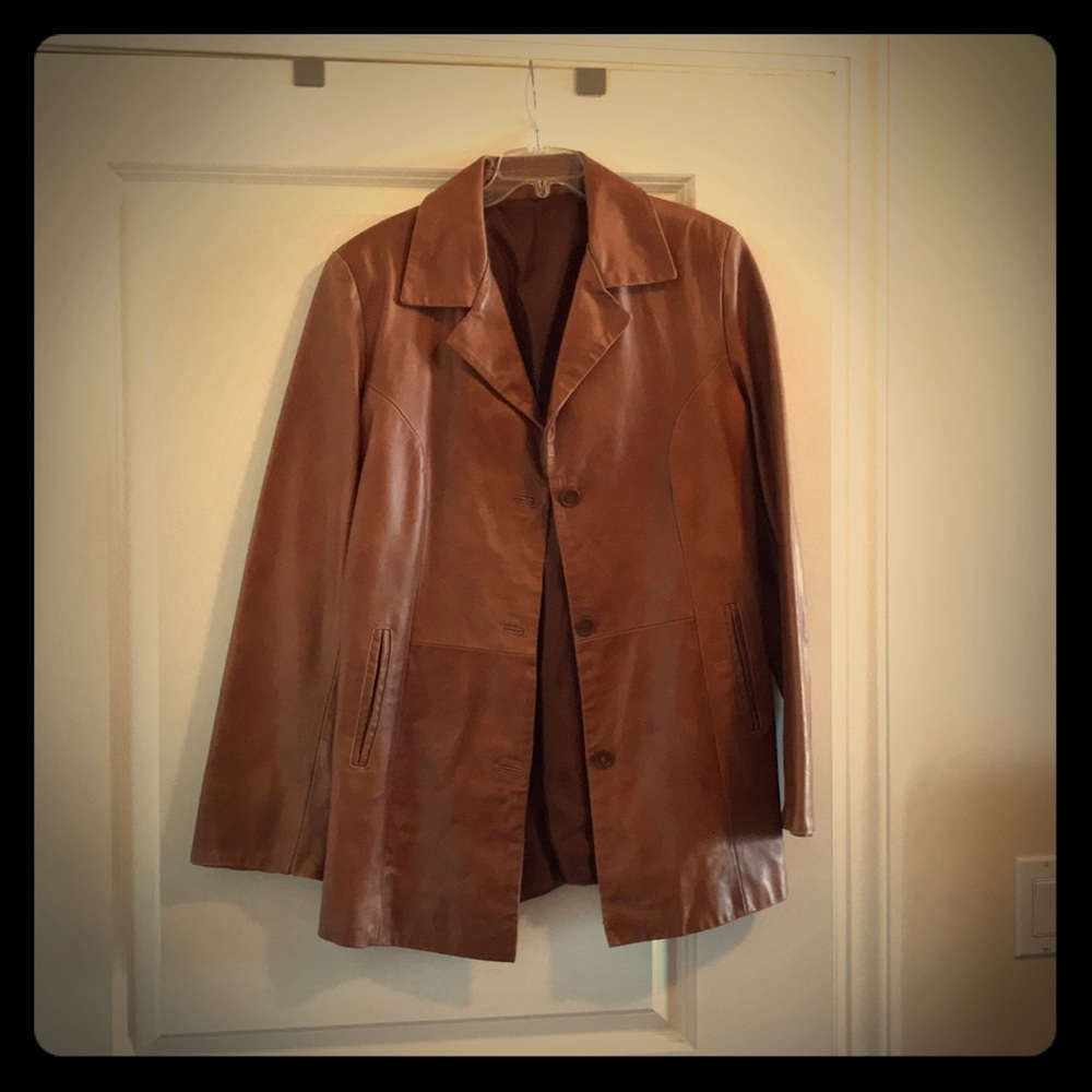 Italian leather coat